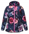 Bulk Wholesale Kids Clothing Children's Softshell Hoody Jackets With Flower Printing Made In China