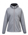 Custom Grey Hooded Women's Softshell Jacket