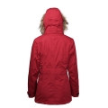 Women Ultra Light Down Compact Coat With Detachable Fur Hood