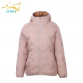 Girls Quilt Padding Jacket With Non-detachable Hood