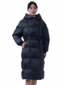 High Quality Lady Winter Soft Fluffy 90% Goose Down Coat Long Puffer Jacket